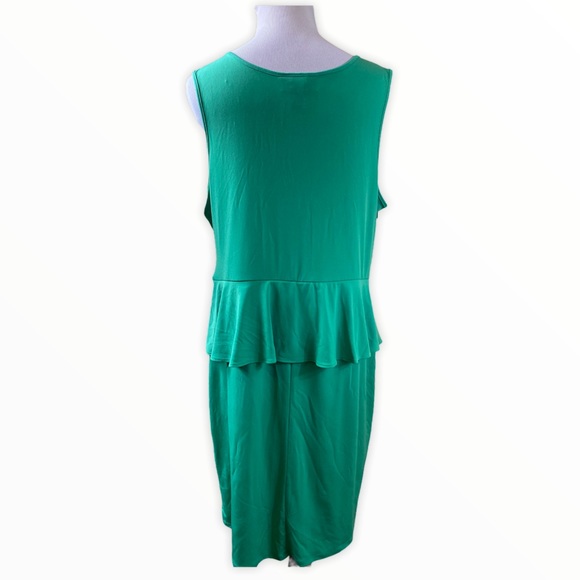 Emrald Green Lane Bryant Dress size 14 stretch - Picture 2 of 4